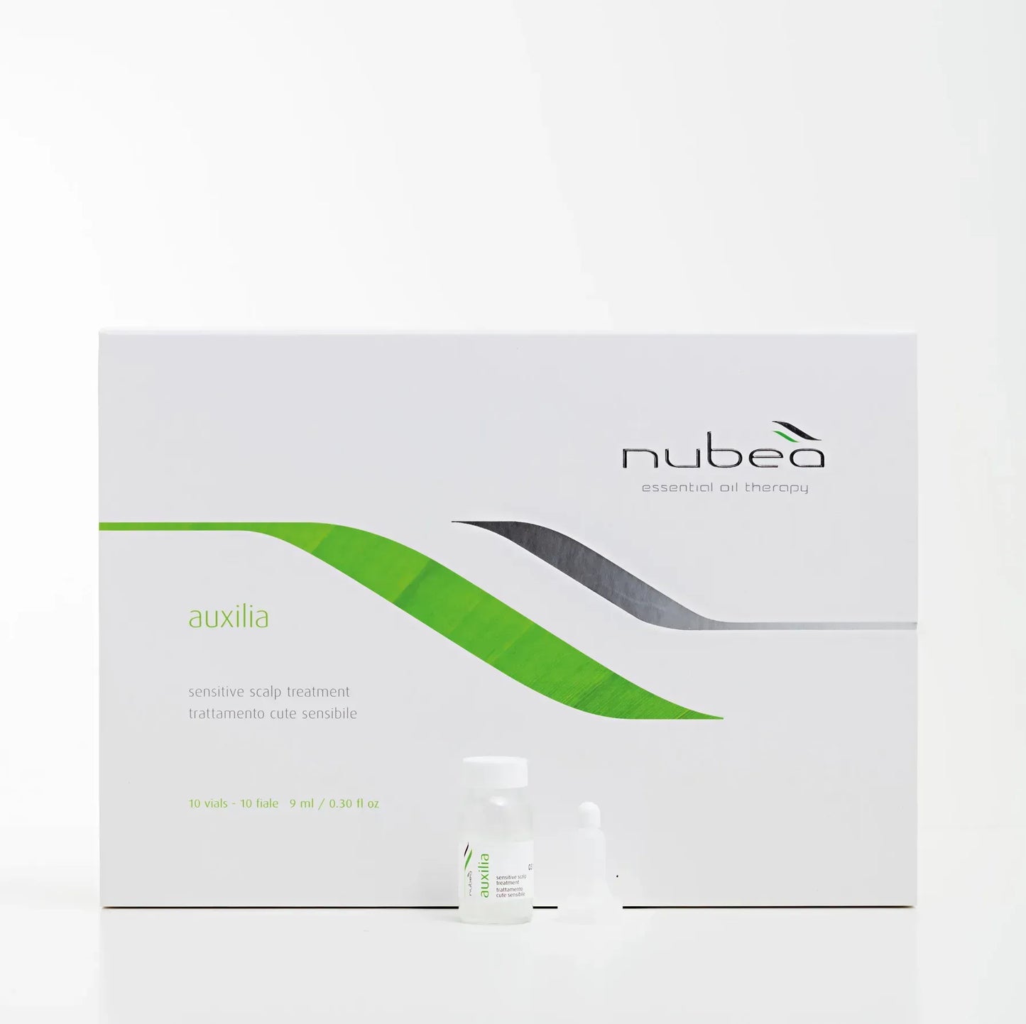 Терапія у флаконах для чутливої шкіри голови Nubea Auxilia