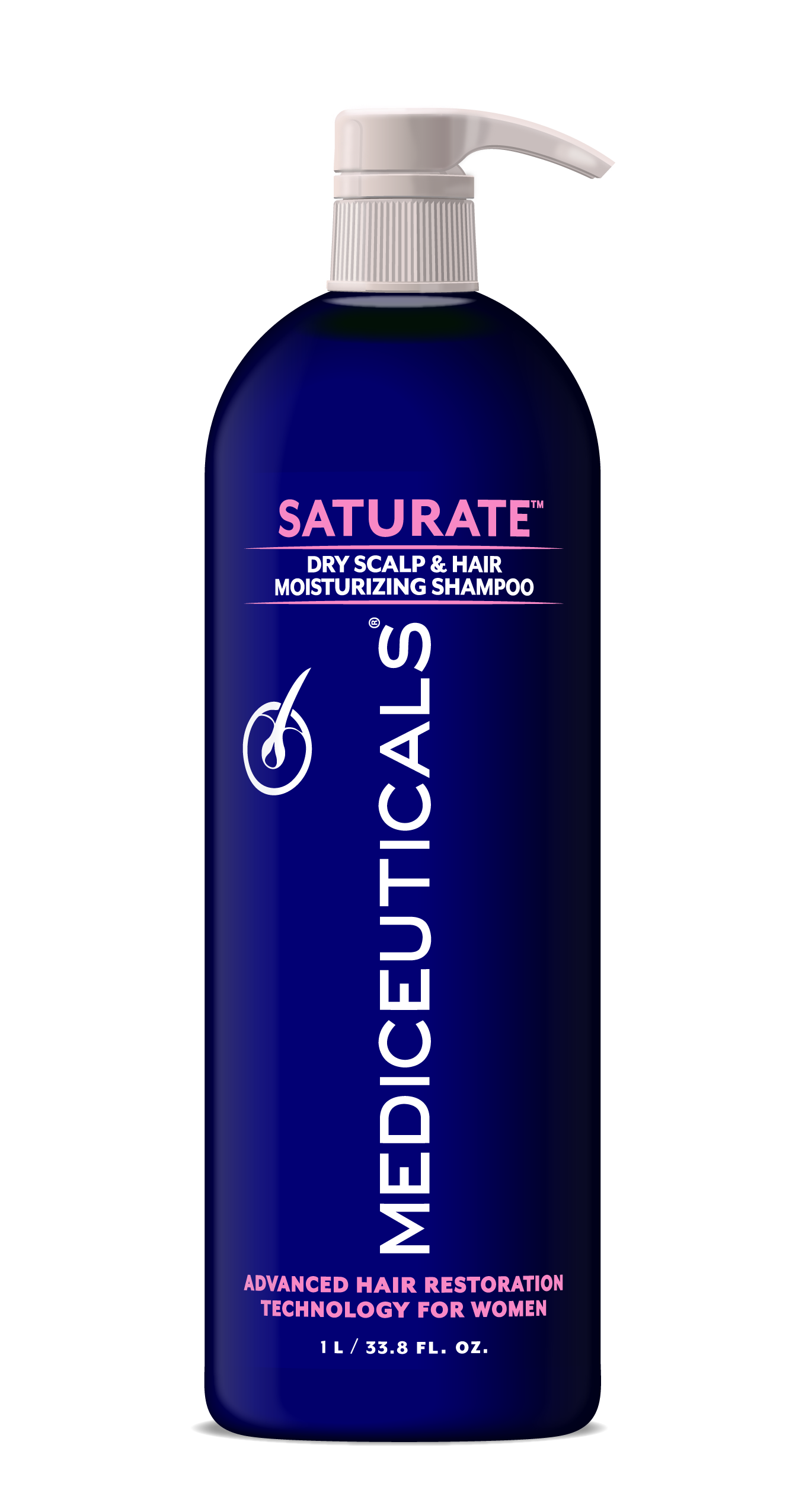 Шампунь для жінок Mediceuticals Saturate™ проти випадіння волосся (для схильної до сухості шкіри голови)