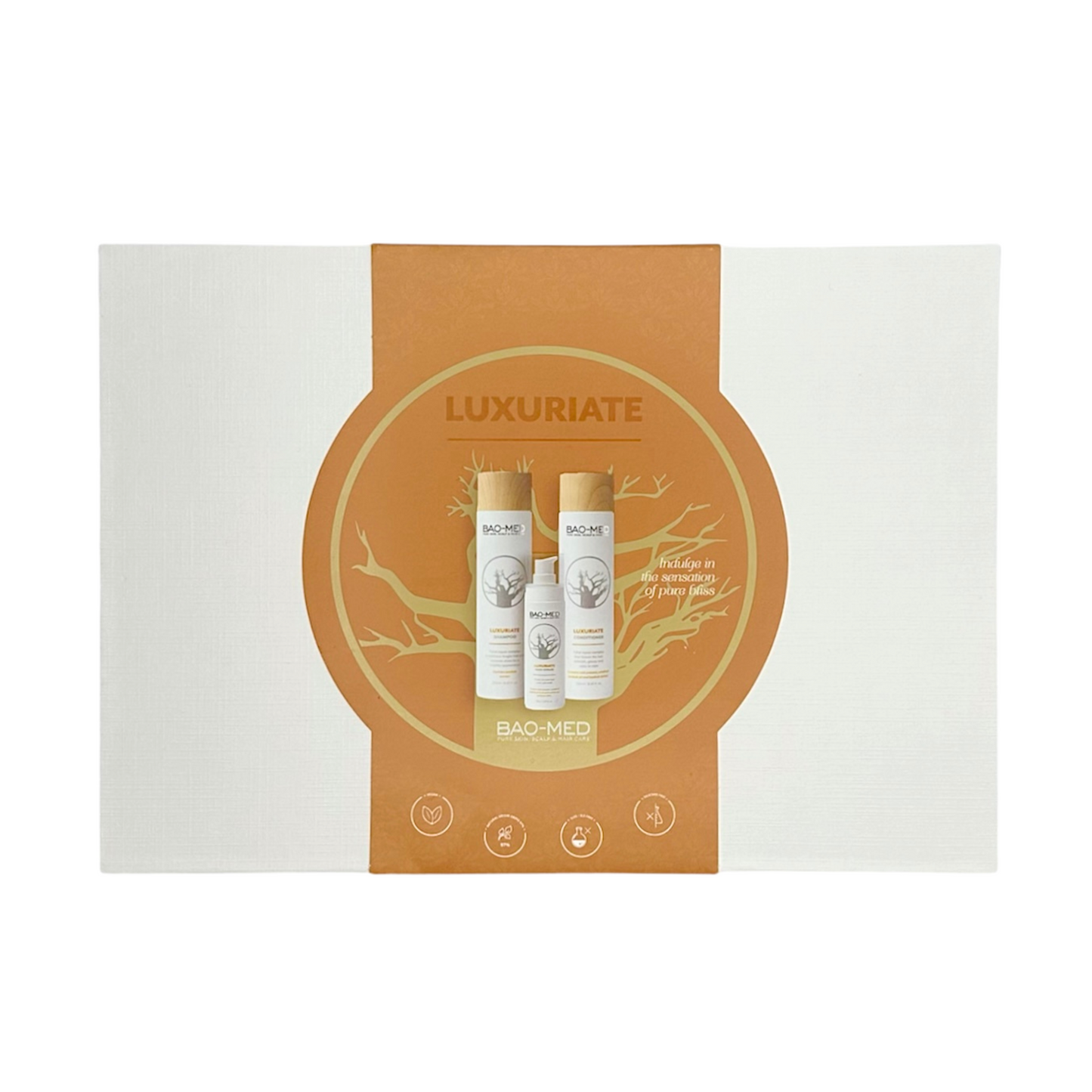 Подарунковий набір Bao-Med Luxuriate (шампунь, кондиціонер, серум)