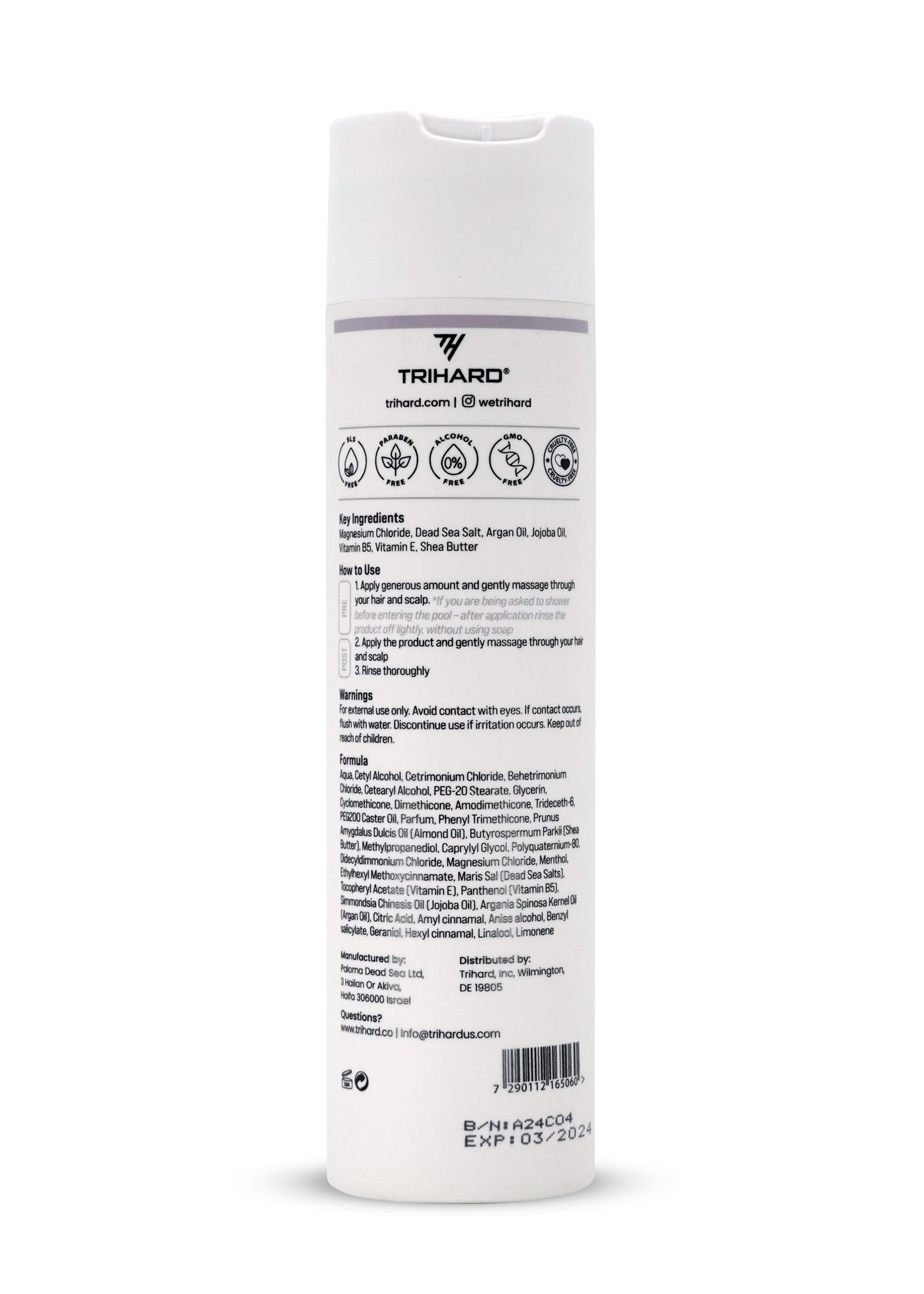Кондиціонер для волосся Trihard Pre & Post-Swim Conditioner, 250 ml