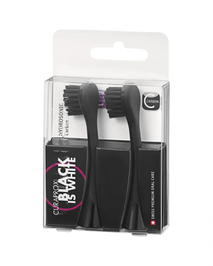 Насадки CARBON для звукової щітки Hydrosonic 'Black is white,' 2шт. BLACK