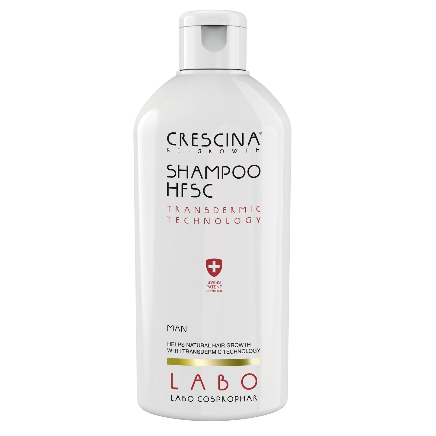 Crescina Transdermic HFSC Shampoo Man, 200 ml - Шампунь для росту волосся для чоловіків, 200 мл