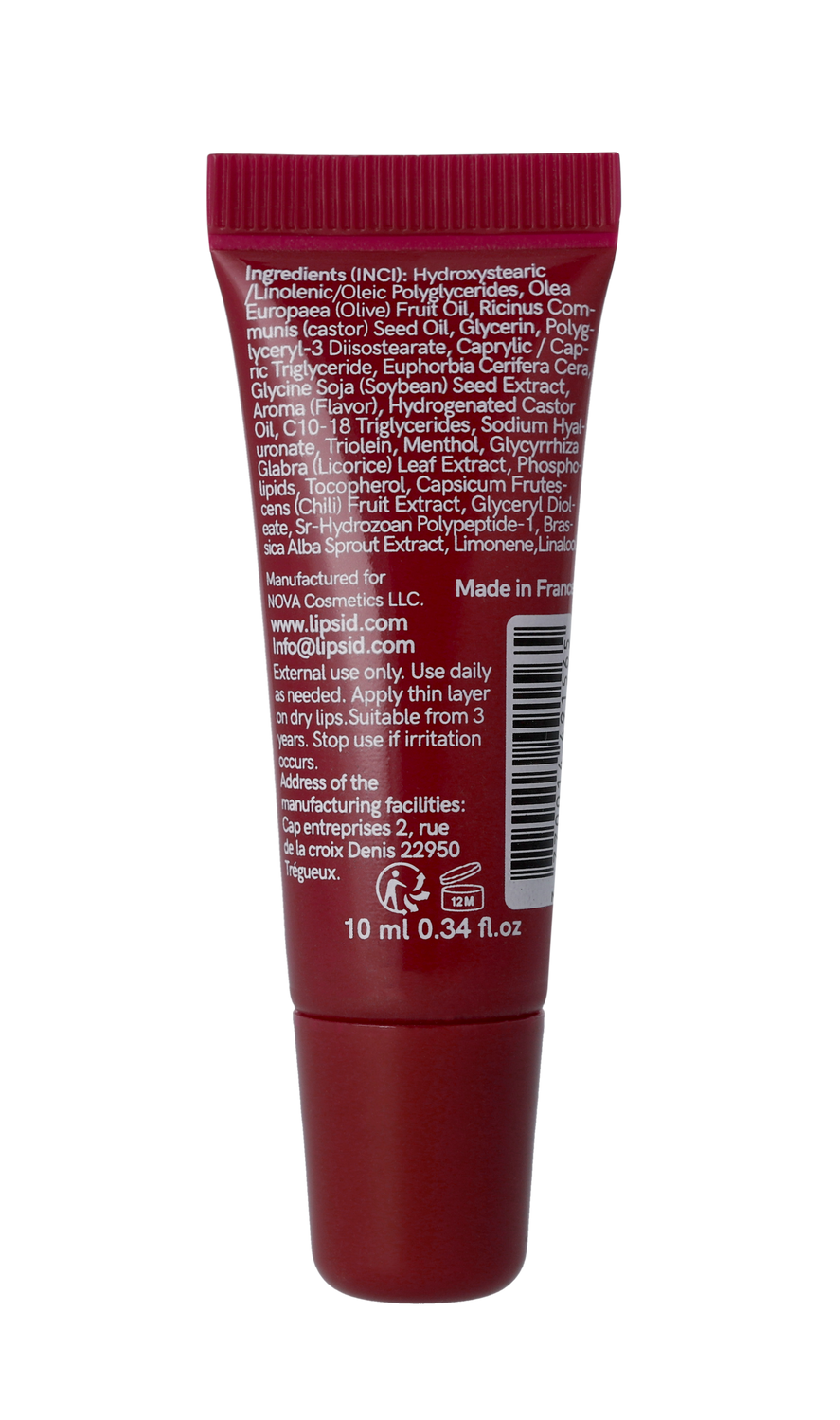 LIPS ID Плампер-бальзам для об'єму губ, Ментол&Чилі, 10мл