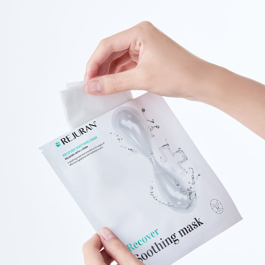 Заспокійлива маска для відновлення шкіри Rejuran® Сlinic line Recover soothing mask 5 шт/уп