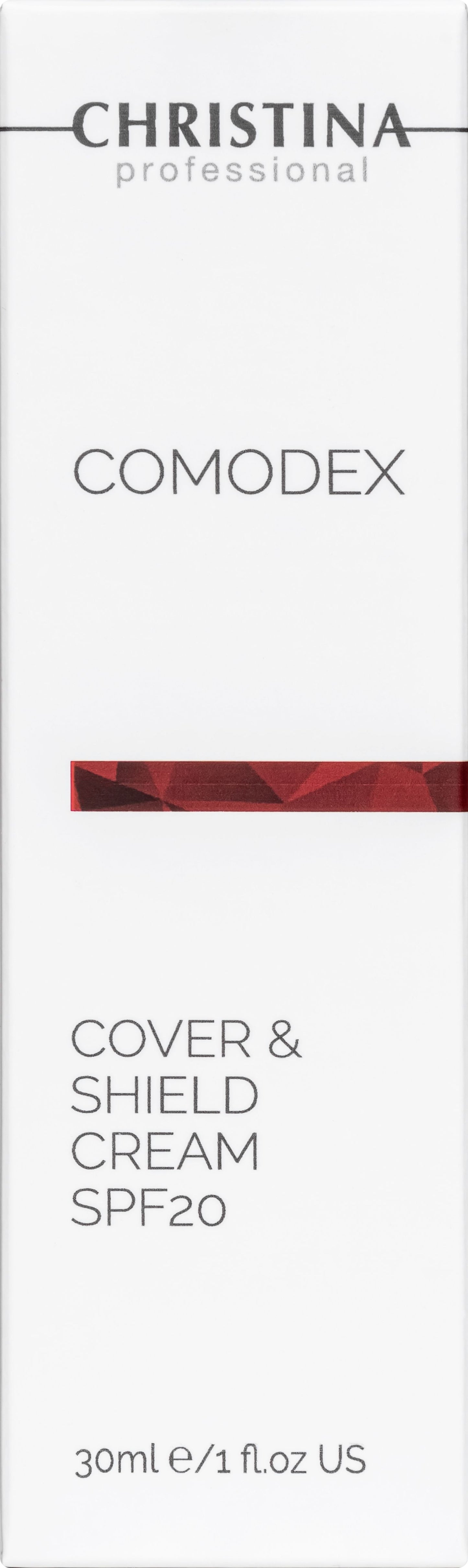 Захисний крем з тоном SPF 20 Christina Comodex Cover & Shield Cream SPF 20, 30 мл