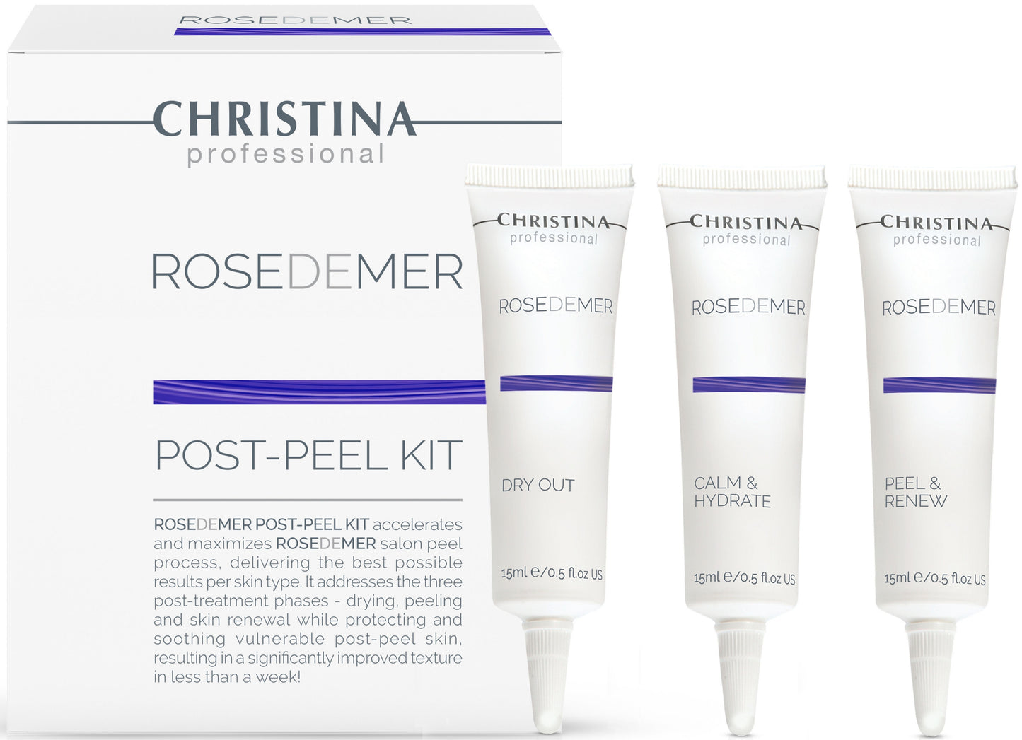 Набір для догляду за шкірою після пілінгу (3 засоби) Christina Rose De Mer Post-Peel Kit