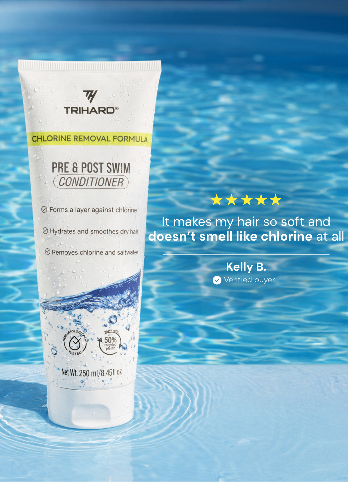 Кондиціонер для волосся Trihard Pre & Post-Swim Conditioner, 250 ml