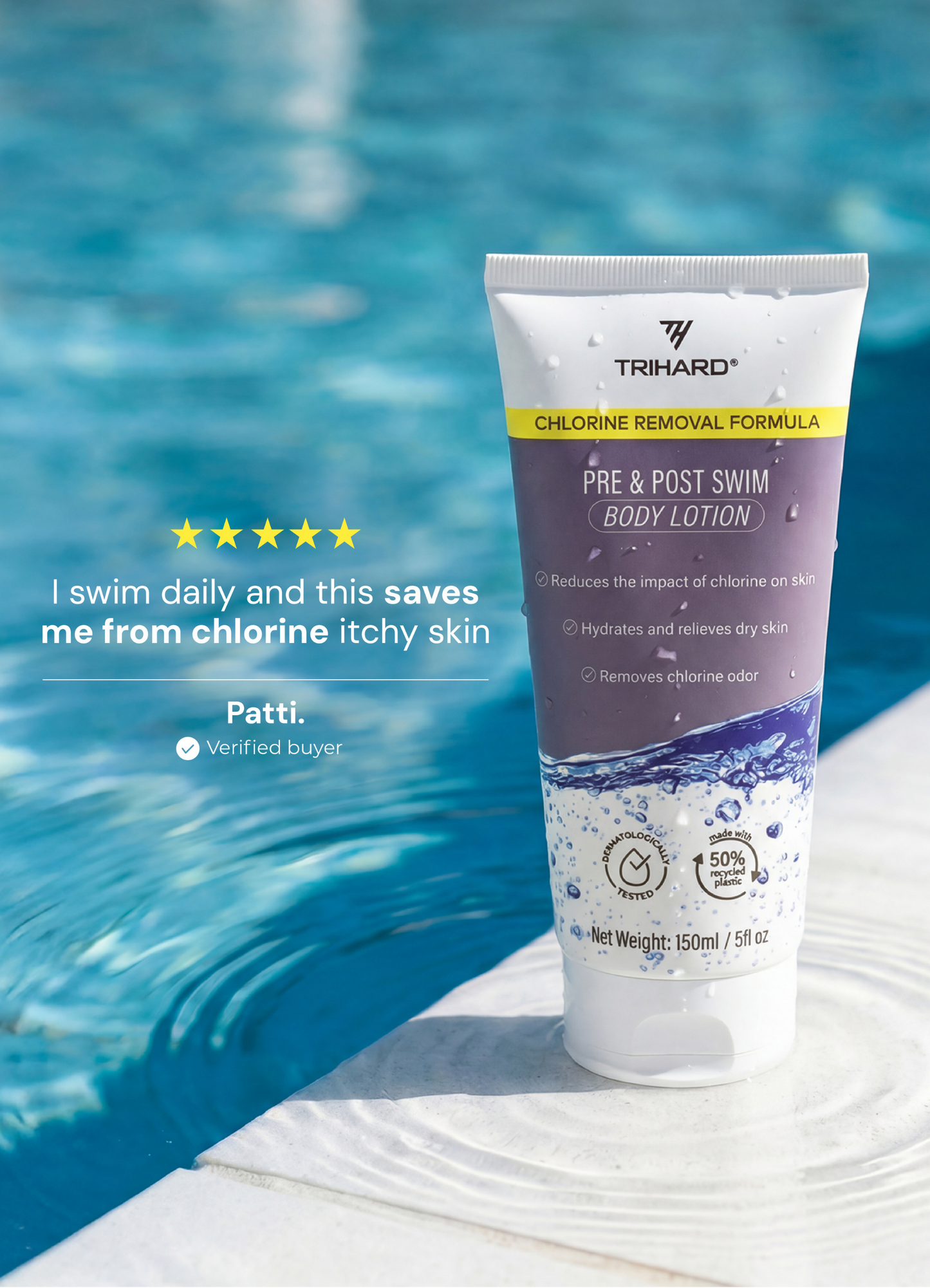 Лосьйон для тіла Trihard Pre & Post-Swim Body Lotion, 150 ml