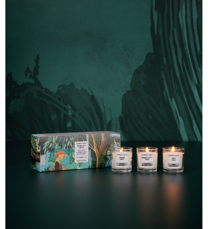 Tranquility candle set / набір свічок (кремова свічка – 35 гр, пряна свічка – 35гр, транквіліті – 35 гр) ComfortZone