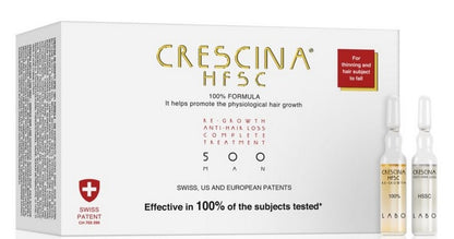 Crescina HFSC Transdermic Complete Treatment - Засіб косметичний для догляду за волоссям і відновлення росту волосся та проти випадіння для чоловіків Crescina HFSC Transdermic Complete Treatment