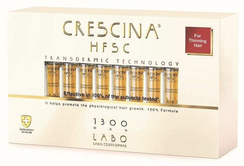 Crescina HFSC Transdermic - Засіб косметичний для догляду за волоссям та відновлення росту волосся для чоловіків Crescina HFSC Transdermic