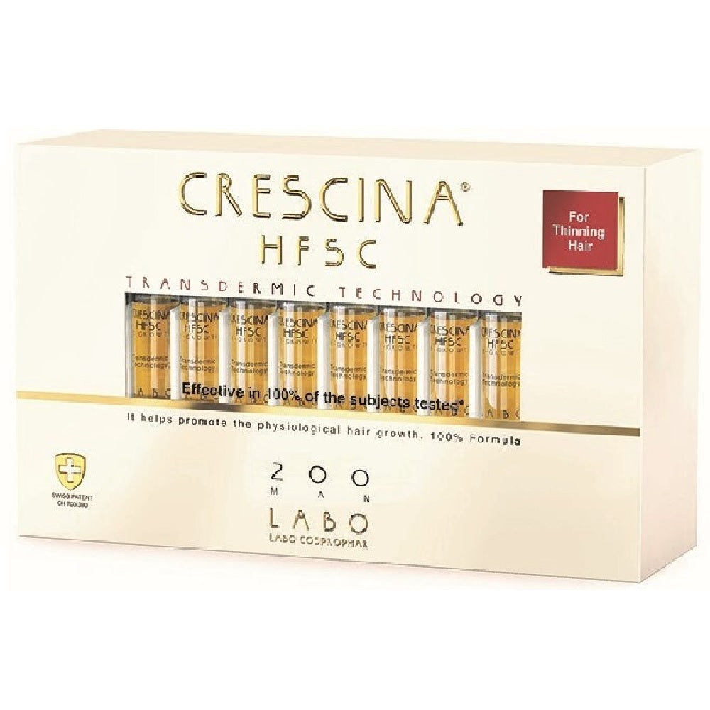 Crescina HFSC Transdermic - Засіб косметичний для догляду за волоссям та відновлення росту волосся для чоловіків Crescina HFSC Transdermic