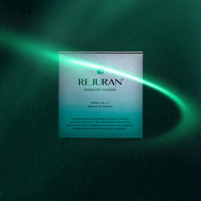 SkinGlow Cushion SPF50+ Rejuran Мультифункціональний кушон з полінуклеотидами